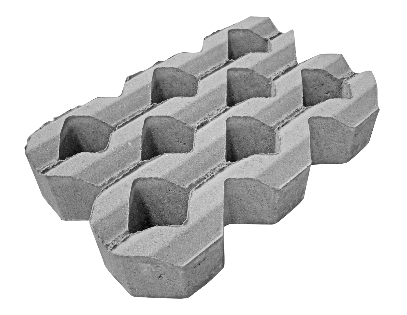 Grastegel geribbeld 60x40x12cm Grastegel geribbeld 60x40x12cm