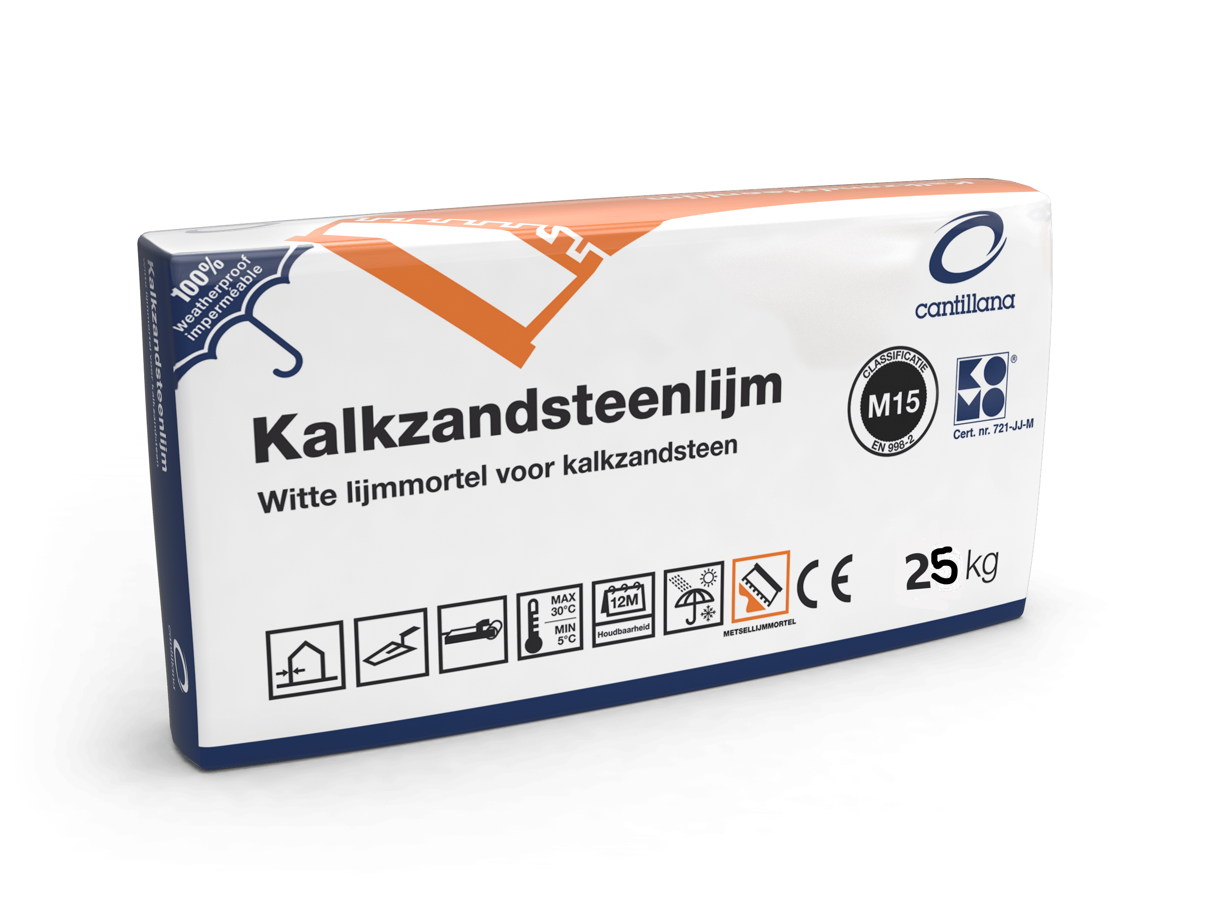 Blokkenlijm 25kg (voor kalkzandsteen- en cellenbetonblokken)