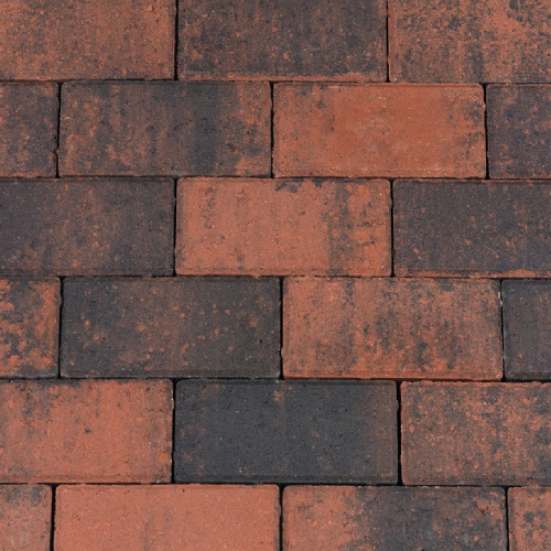 Betonklinker 21x10,5x6cm  - Rood/Zwart - Kijlstra Betonklinker 21x10,5x6cm  - Rood/Zwart - Kijlstra