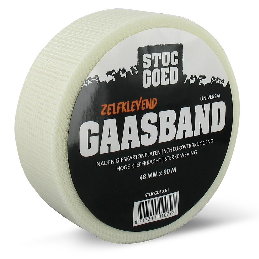 Gaasband Universeel 48mm 90m Zelfklevend Wit Gaasband Universeel 48mm 90m Zelfklevend Wit