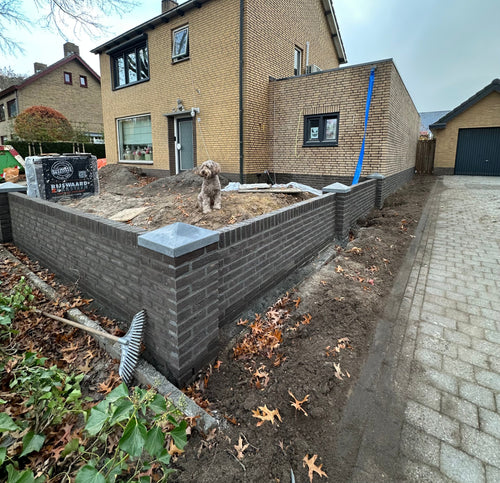 Tuinmuur met penanten metselen: klantcase in Etten-Leur