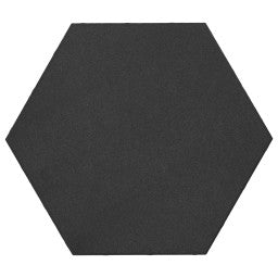 Excluton - Soft Comfort - Zeskant 60/52,5x30x4 cm - Nero