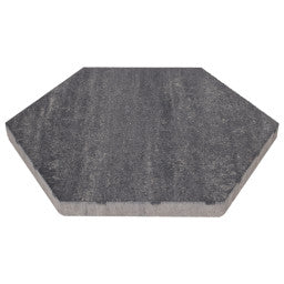 Excluton - Soft Comfort - Zeskant 60/52,5x30x4 cm - Grijs/zwart