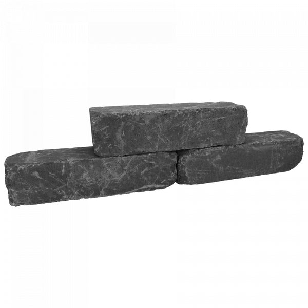 Excluton - Linia Excellence Getrommeld 15x15x60 cm Grijs/Zwart