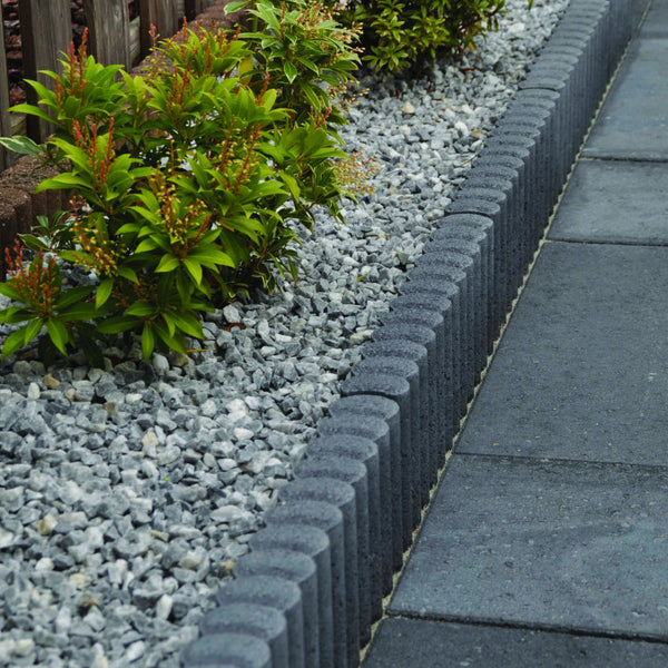 Excluton - Mini Rondobandpalissade - 6x40x50 cm - Zwart