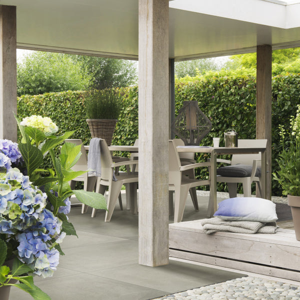 Excluton - Kera Twice - 60x60x4,8 cm - Cerabeton Cendre