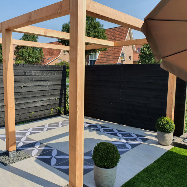 Excluton - Kera Twice 60x60x4,8 cm - Flower Lotus