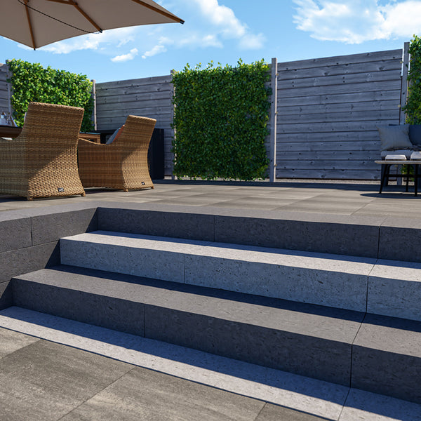 Excluton - Traptrede - 18x40x100 cm - Grijs