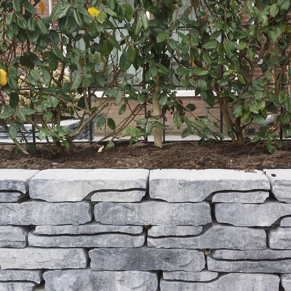 Excluton - Stone Walling - 18x43,5x8,5 cm - Grijs/Zwart