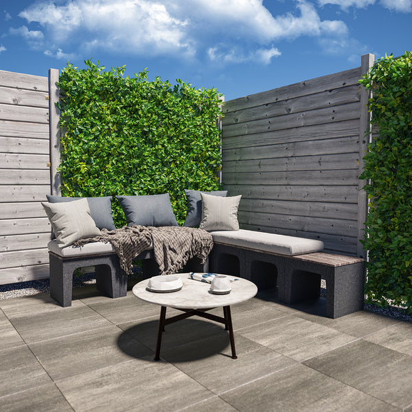 Excluton - U-element - 40x40x50 cm - Antraciet