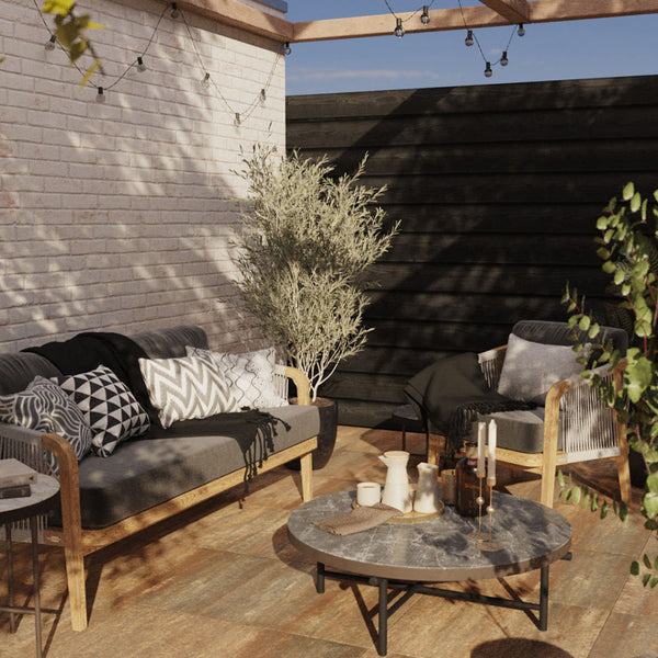 Excluton - Terrastegel+ - 60x60x4 cm - Omber