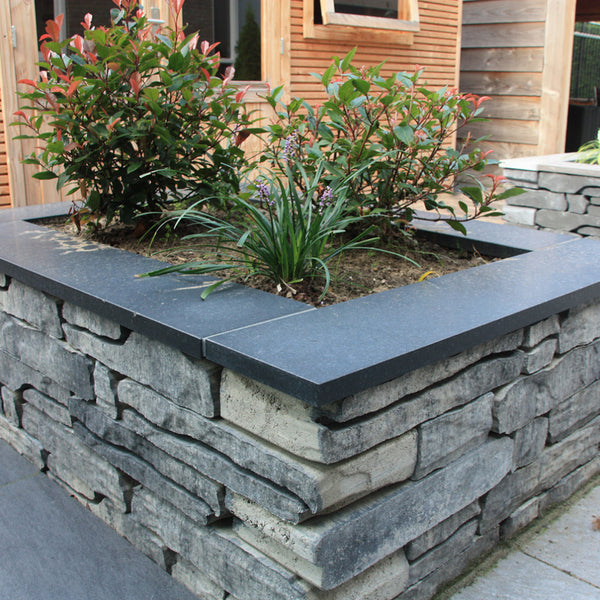 Excluton - Stone Walling - 18x43,5x8,5 cm - Grijs/Zwart