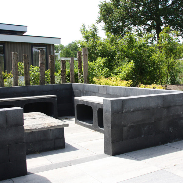 Excluton - U-element - 40x40x50 cm - Antraciet