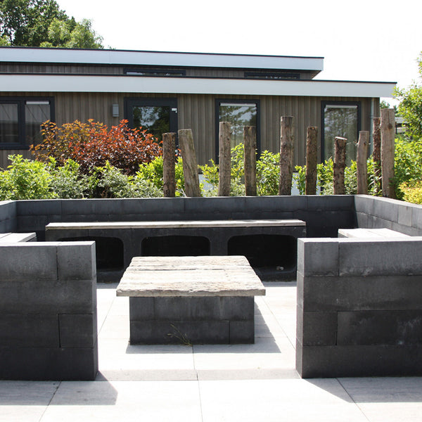 Excluton - U-element - 40x40x50 cm - Antraciet