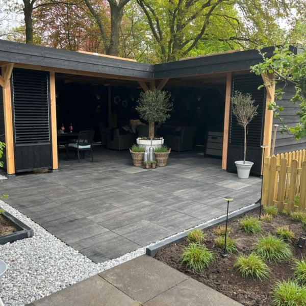 Excluton - Soft Comfort - 60x60x4cm - Grijs/Zwart