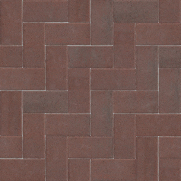 Excluton - Betonklinker - 21x10,5x8cm - KOMO - Rood-Zwart