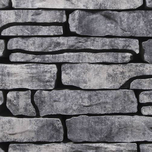 Excluton - Stone Walling - 18x43,5x8,5 cm - Grijs/Zwart