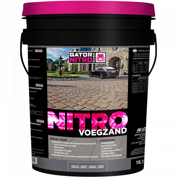 Excluton - Gator Nitro Sand Grijs 18,14 kg per Emmer
