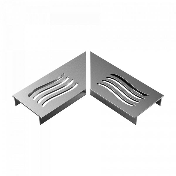 Excluton - Ultra Drain Silverline Wave Rooster L-Hoek