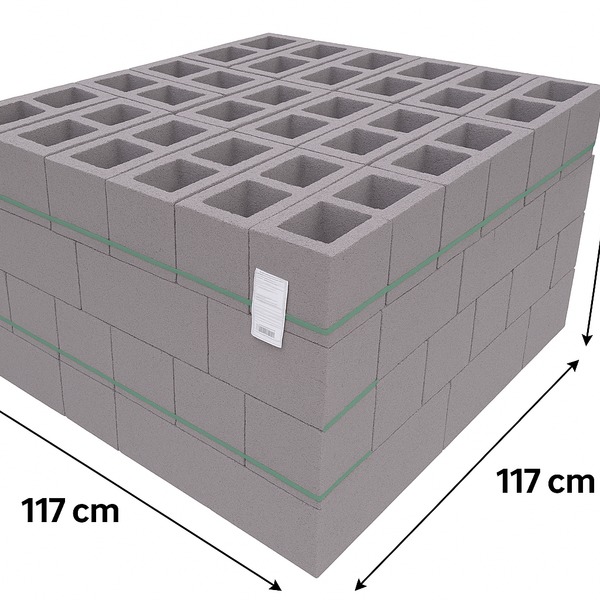 Holle Betonblokken 39x19x19cm