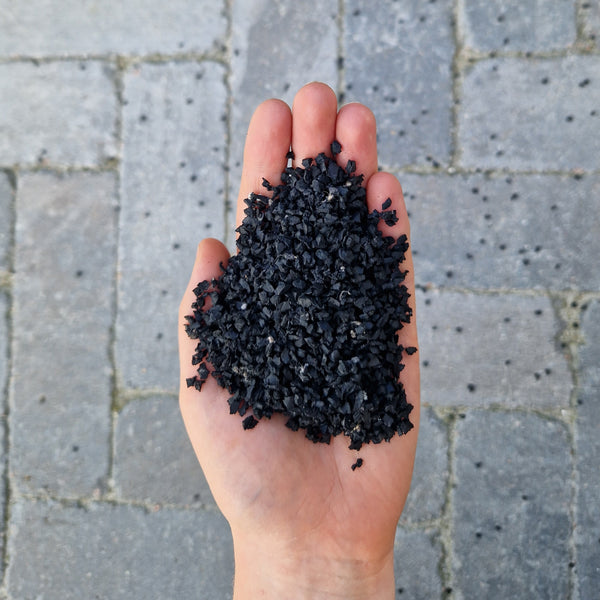 Randafwerking SBR Rubbergranulaat - Zwart 20 kg/40 ltr - Kijlstra