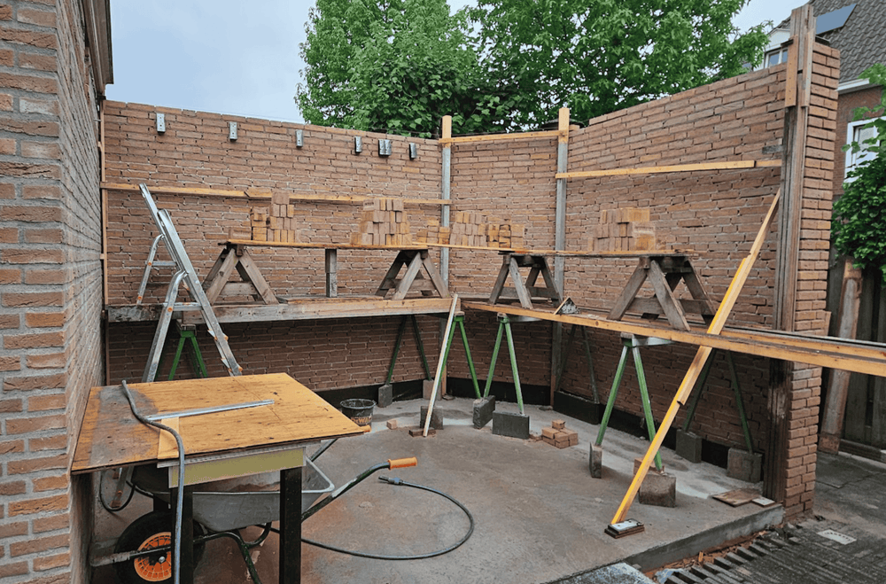 Uitbouw met overgangspartij