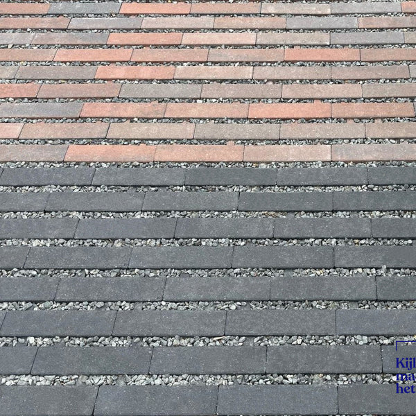 Waterpasserende Longstone 31,5x10,5x7cm Waterwijs - Antraciet - Kijlstra