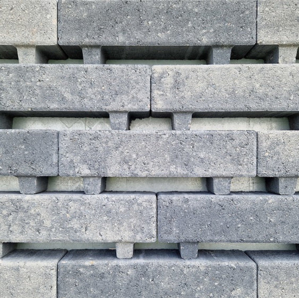 Waterpasserende Longstone 31,5x10,5x7cm Waterwijs - Grijs/Zwart- Kijlstra