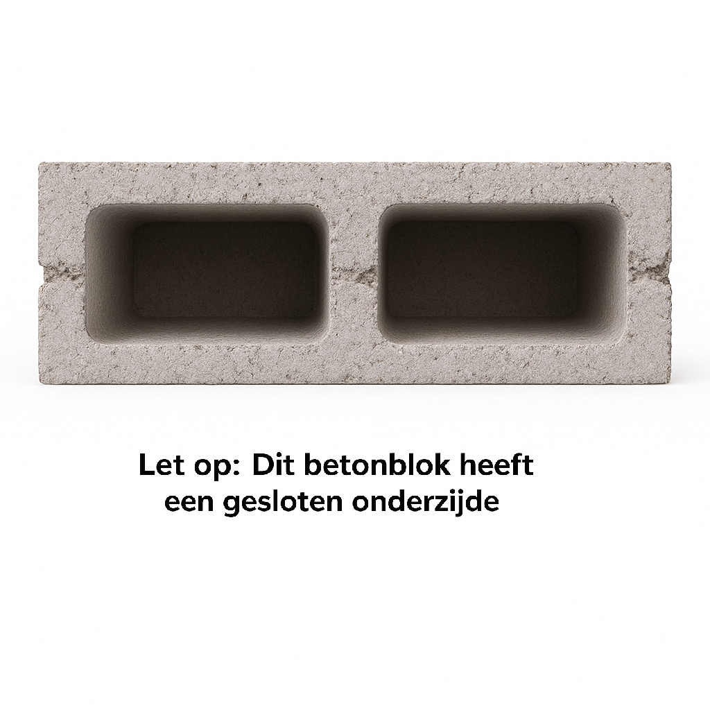 Holle Betonblokken 39x14x19cm