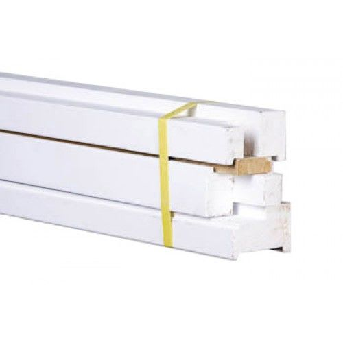 Hardhout Montagekozijn Stomp 56x90mm Hoogte 231.5cm Biko Wit Gegrond FSC Mix 70%-1