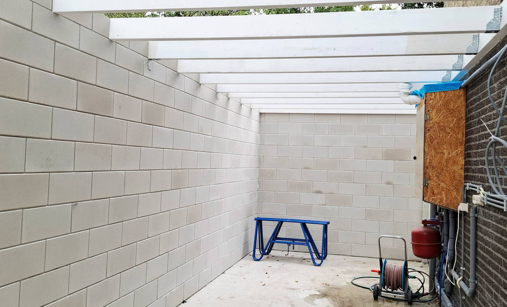 Aanbouw met kalkzandsteen