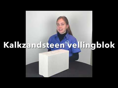 Kalkzandsteen vellingblok 29,7x12x19,8cm CS20
