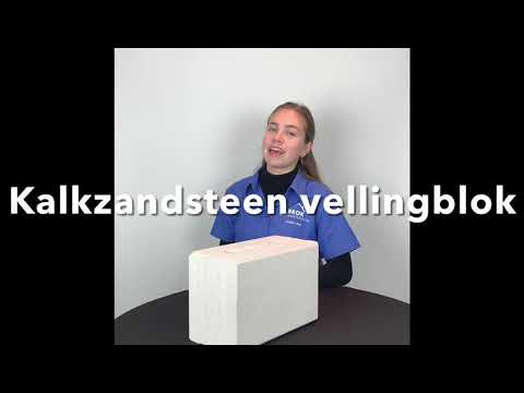 Kalkzandsteen vellingblok 29,7x21,4x14,8cm CS20