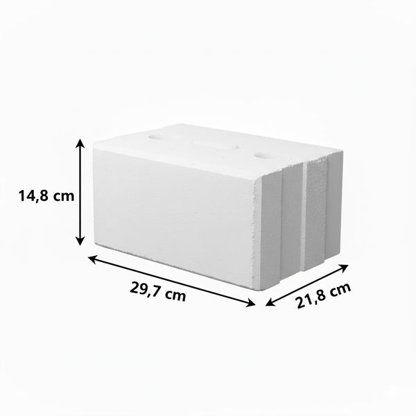 Kalkzandsteen vellingblok 29,7x21,4x14,8cm CS20